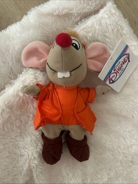 🌈 Disney Cinderella Jaq Mouse beanie NEW
